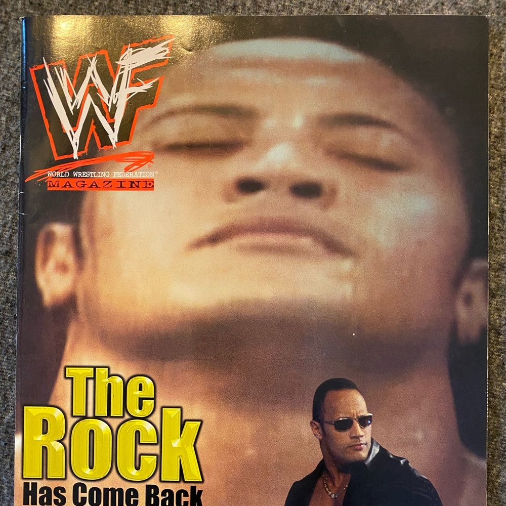 WWF Vintage Magazine September 2001 The Rock